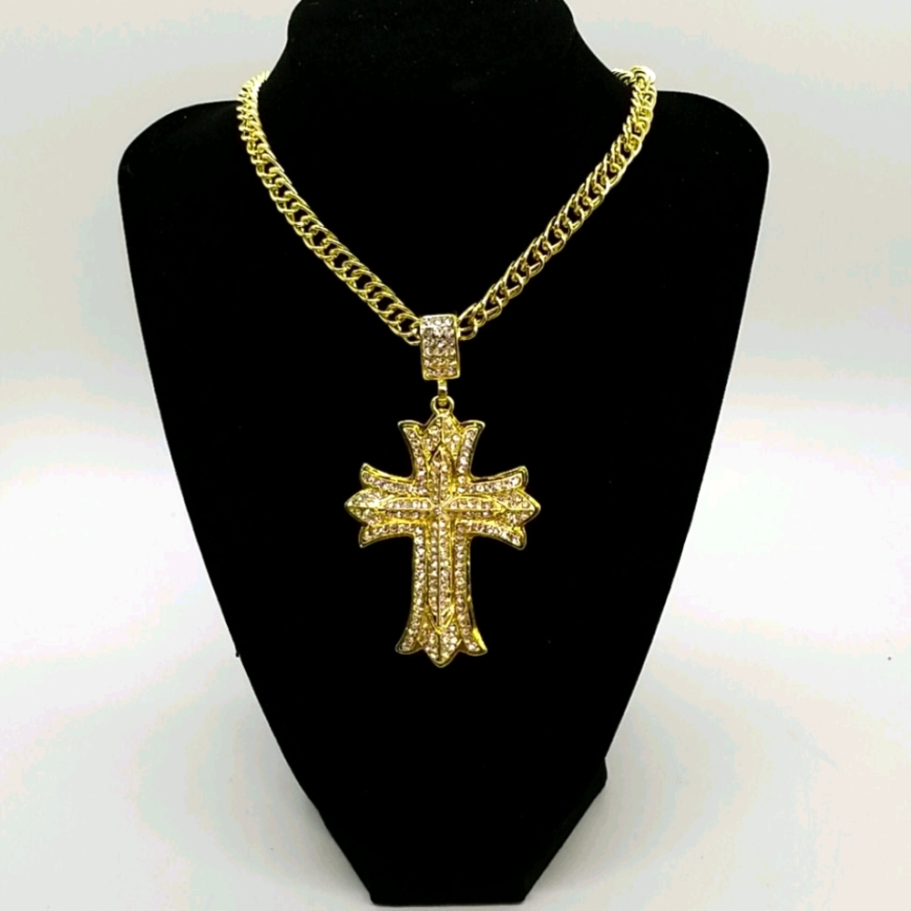 Mans cross necklace